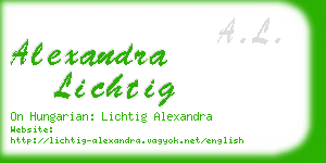 alexandra lichtig business card